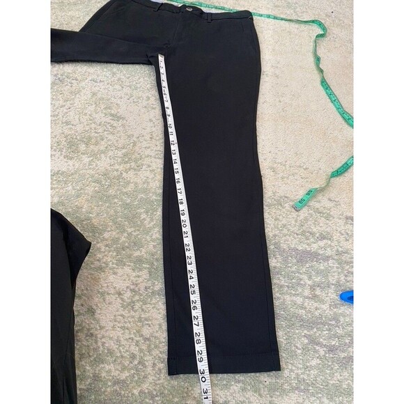 Perk Slim Fit Stretch Pants Size 33x30 Mens Black Tapered Leg Chino Career - Picture 6 of 7